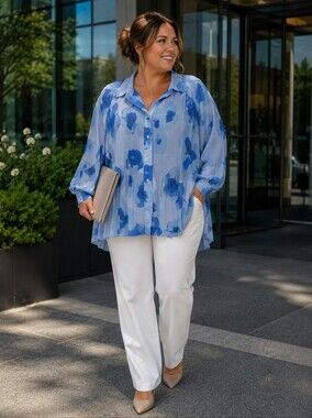 Inwear Copenhagen Pleated Blouse Size 18